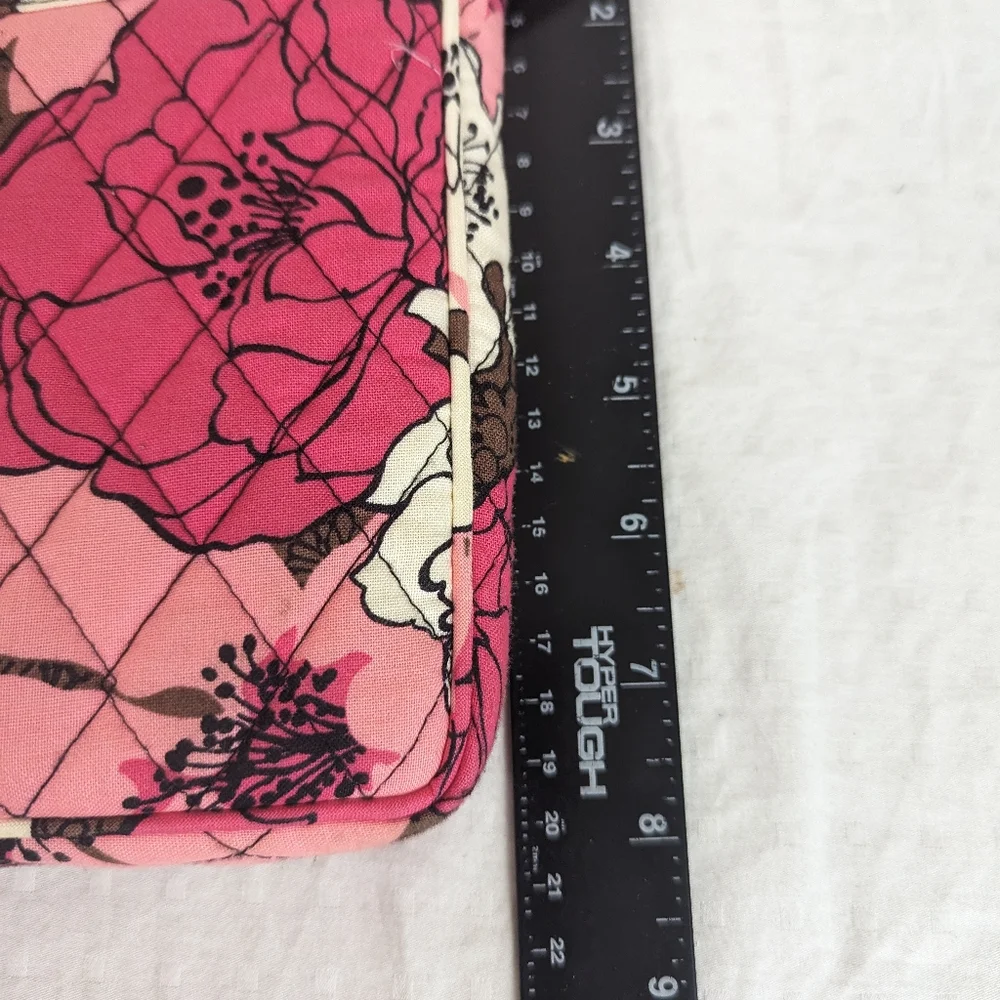 Vera Bradley Pink, Black & White Floral Crossbody Bag - Super Cute!